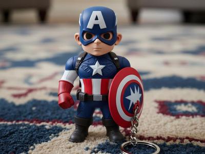 Captain America Keychain