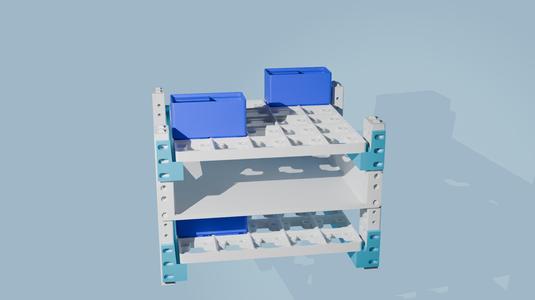 Gridfinity rackmount (10 in rack)