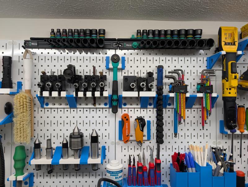 DDD Wall Control hanger for Wera 8010 3/8" Zyklop Comfort Ratchet