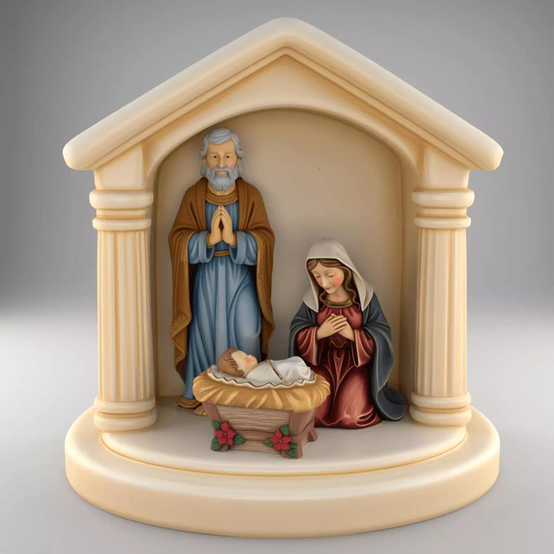 Nativity Holy Family STL separated Jesus Mary Joseph Manger