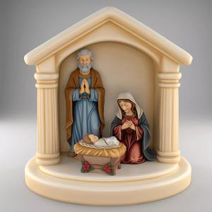 Nativity Holy Family STL separated Jesus Mary Joseph Manger