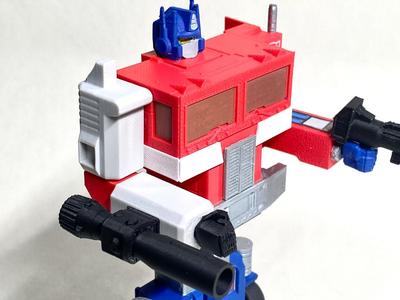G1 Optimus Prime accessories - Megatron arm Print in Place Transformable