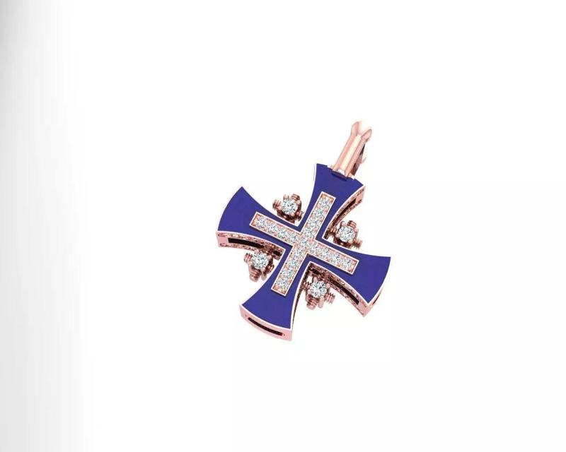 ENAMEL CROSS