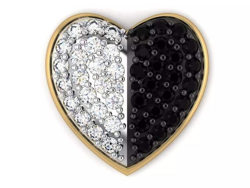 Heart forever love pandent