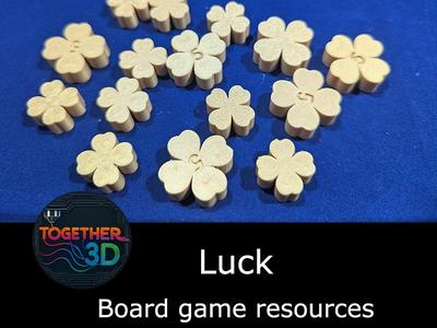 Luck - board game resource token
