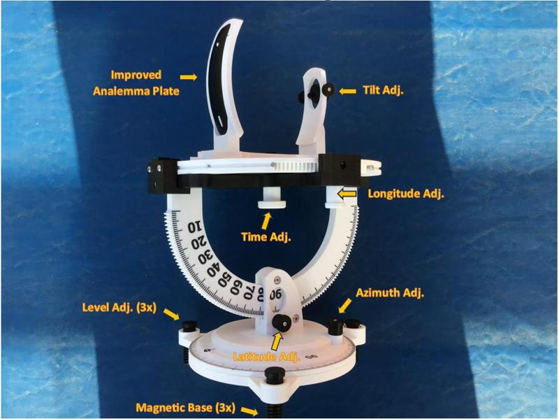 Solar Motion, Position & Time Measurement Instrument - Northern Hemisphere