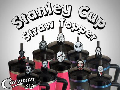 Halloween Themed Stanley Cup Straw Toppers