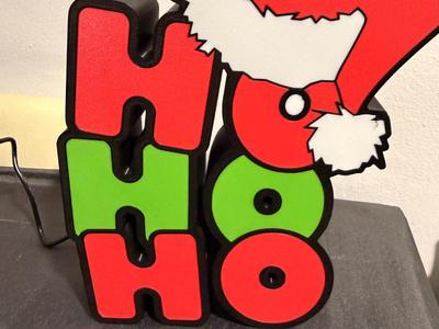 HO HO HO Light box, Ideal for Christmas