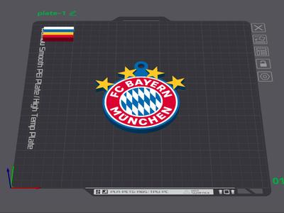 BAYERN MUNICH FOOTBALL KEYCHAIN