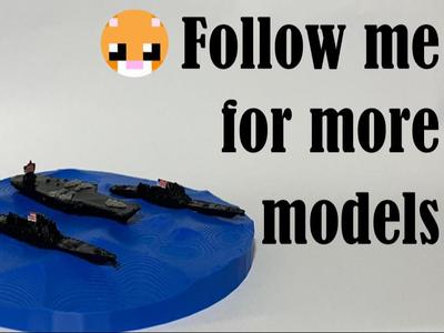 Battleship Battle Scene Model