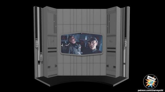 Star Wars Darth Vader's Video Screen for 3.75" and 6" figures