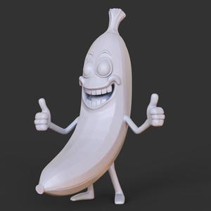 Toon Banana Character
