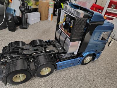 3D-Printable Rear Cabin Box for Tamiya 1/14 Scale Truck – Fits Control Unit & Battery