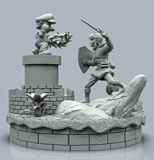 MARIO BROSS VS LINK ZELDA