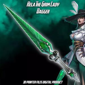 Hela The Grim Lady Cosplay Dagger Marvel Rivals