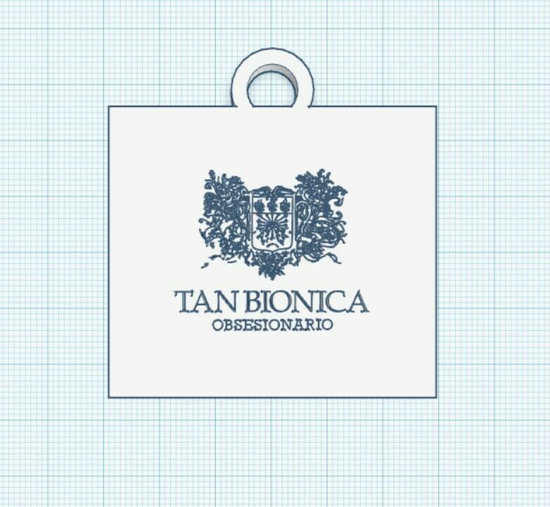 Tan Bionica Obsession Keychain