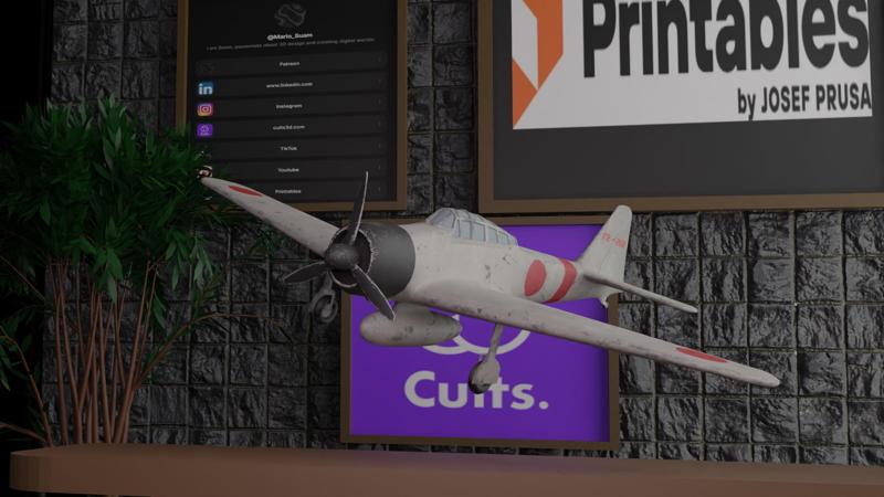 🛩️ A6M Zero – Classic Japanese WWII Aircraft Model