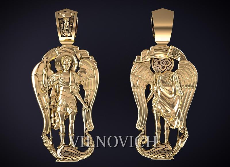 ARCHANGEL MICHAEL PENDANT Printable Model 3D print model
