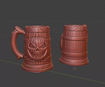 Halloween Pumpkin Can Holder Mug