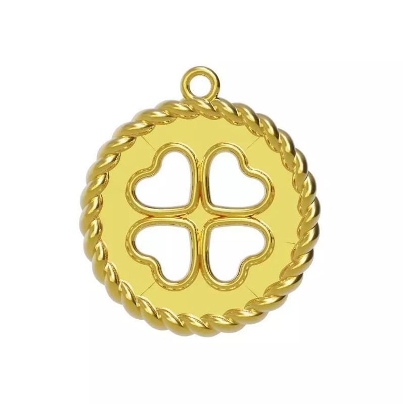 Flower Coin Necklace