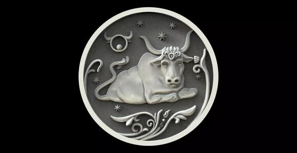 Taurus zodiac sign pendant