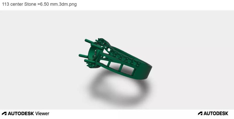 Women Ring with a Round Cut Center Stone