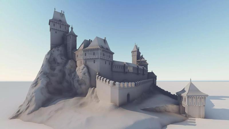Trosky Castle Upper Stronghold 1 to 400 Scale