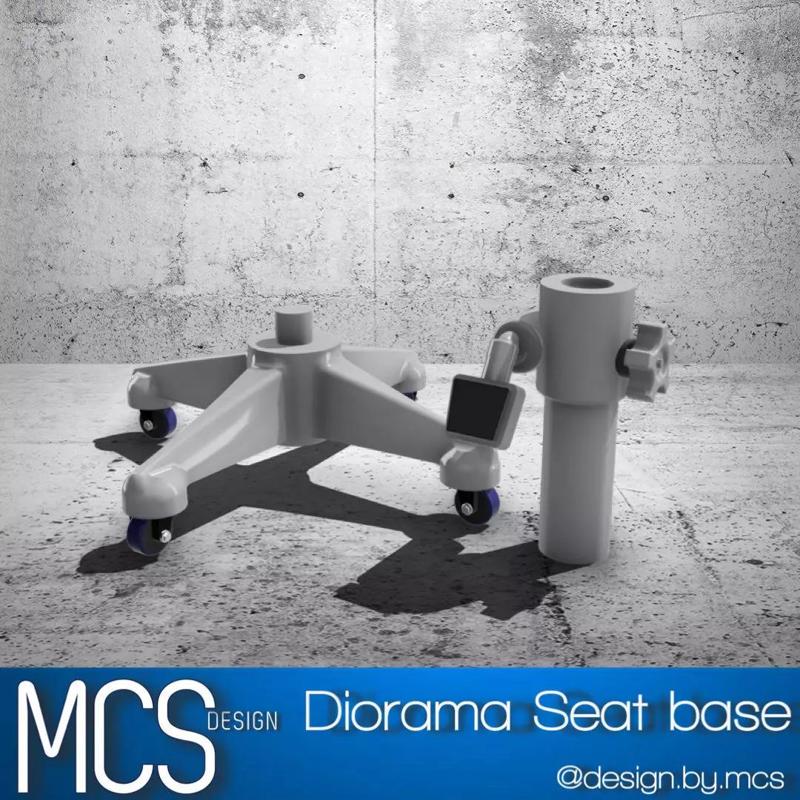 Diorama Office Chair Base 2 piece