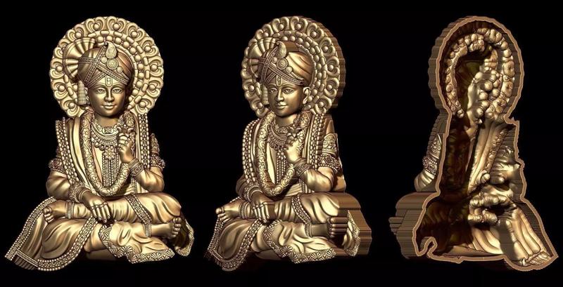 Swaminarayan bhagwan half 3d