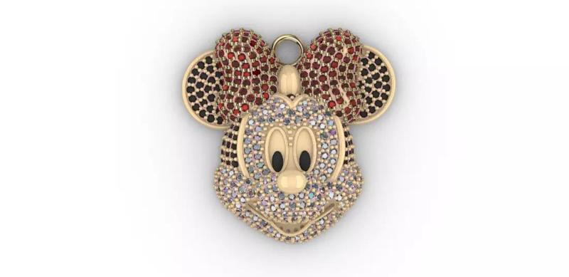 dijes- Colgante minnie mouse dibujo animado  -v-