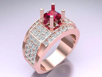 Diamond Ring - Mens Rings - N112307
