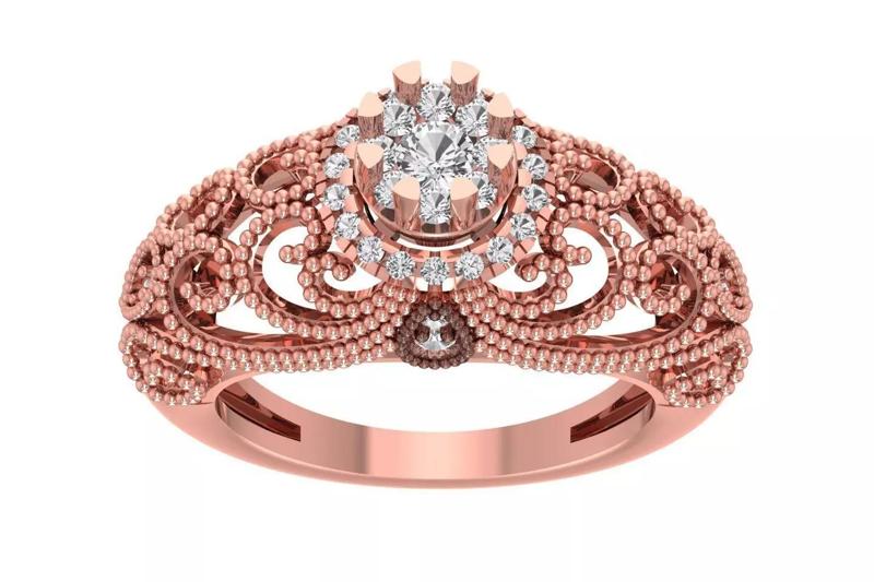 Women Wedding Engagement Bridal Ring