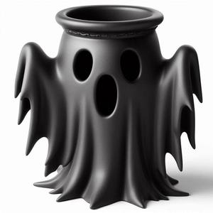 Halloween Horror Ghost Dress Pot 3D Print Showpiece Decor