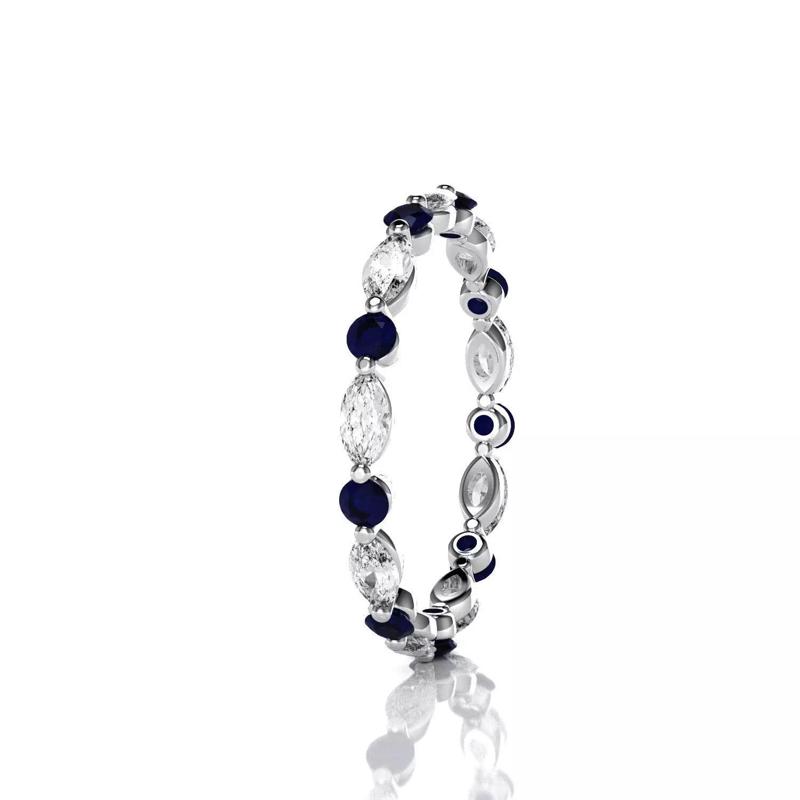 Marquise - Round Ring - Eternity Band