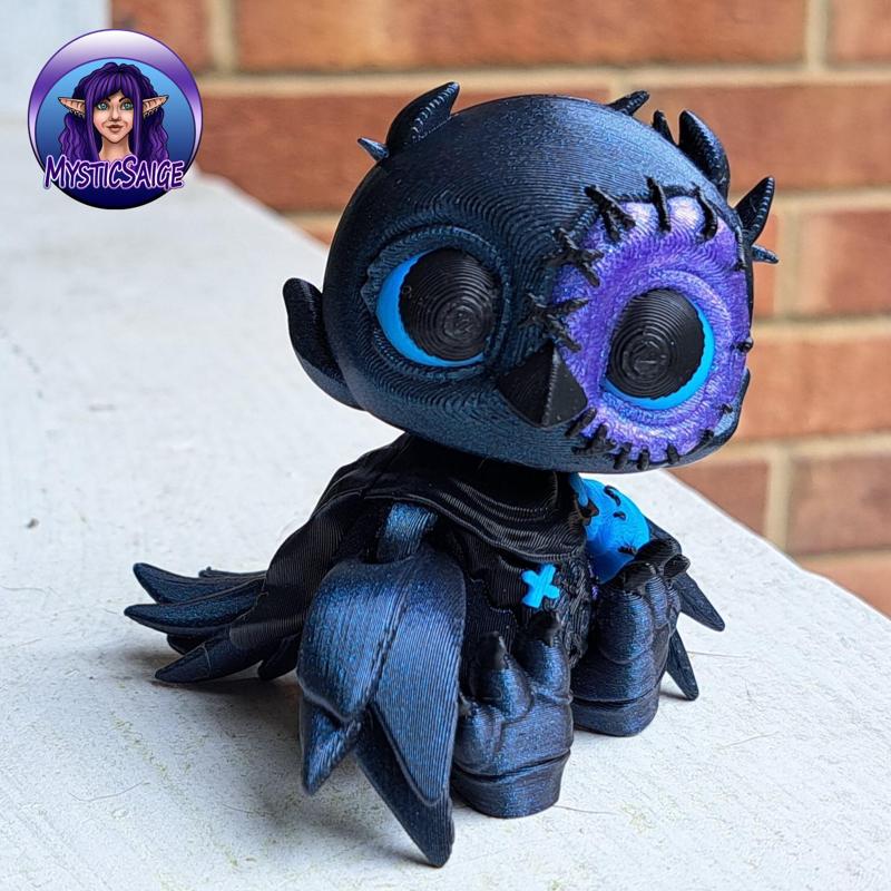 Crowly - Articulated - Crow Plushie