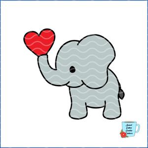 Elephant Cookie Cutter - Valentine - Animal - 8 STL Cookie cutter files
