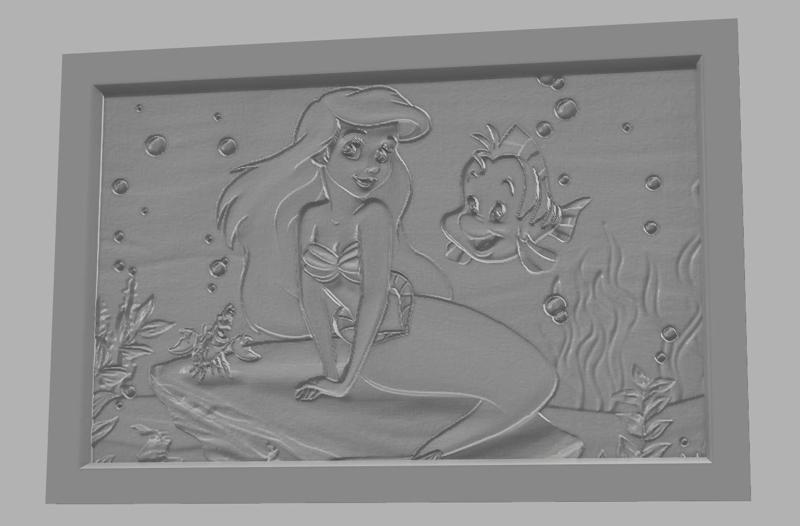 Lithophane Ariel