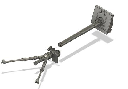 8 cm mortar model 36_minomet vz. 36_1_35_ scale model