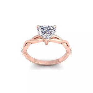 Woman Engagement Ring 3d Model and Render 2