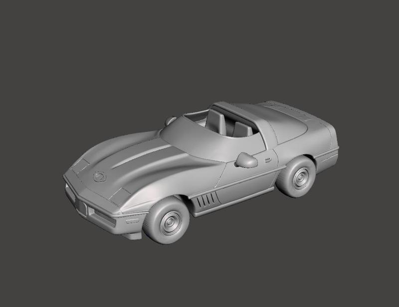 FAN ART A TEAM CORVETTE RETRO