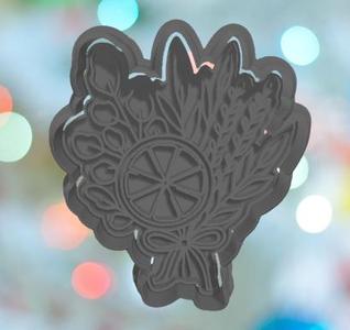 Christmas Winter Bouquet Cookie Cutter