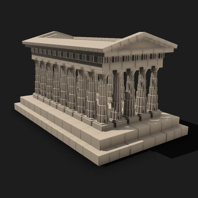 Greek Temple Diorama