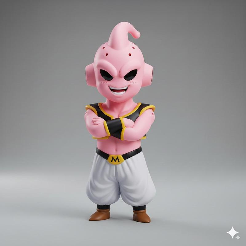 Majin Buu Chibi Realistic Chibi - Collectible 3D Figure