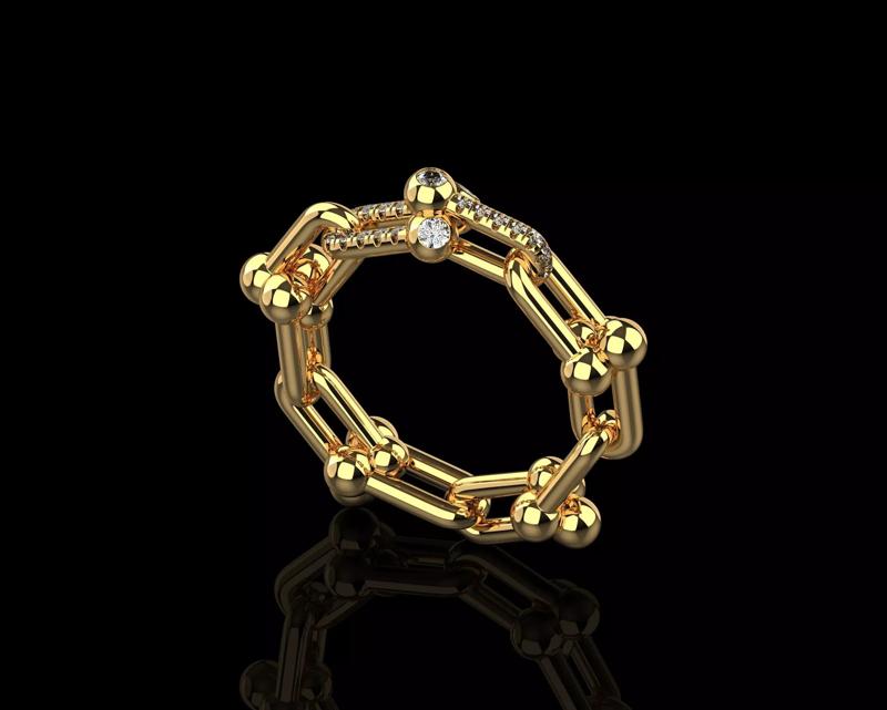 Tiffany Hardwear Diamonds Ring N237