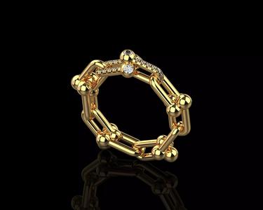 Tiffany Hardwear Diamonds Ring N237