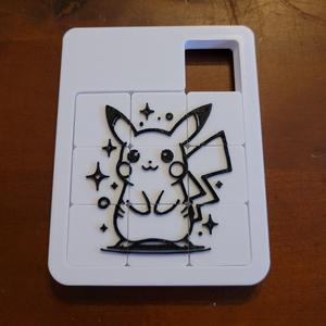 Pikachu Sliding Puzzle / Jeu de taquin Pikachu - Pokémon Print-in-Place Brain Teaser (V2 Improved / V2 amélioré)