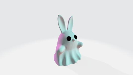 Rabbit ghost  - 3d printable