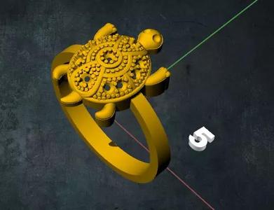 tortois ring with turtle