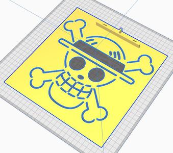 strawhat jolly roger stencil