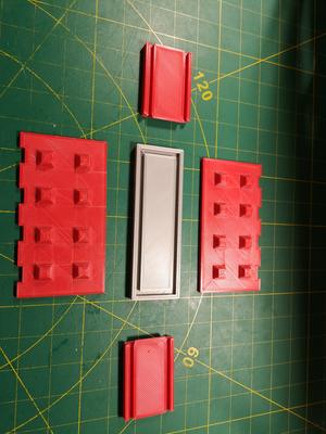 Casting mold concrete block 8s half high